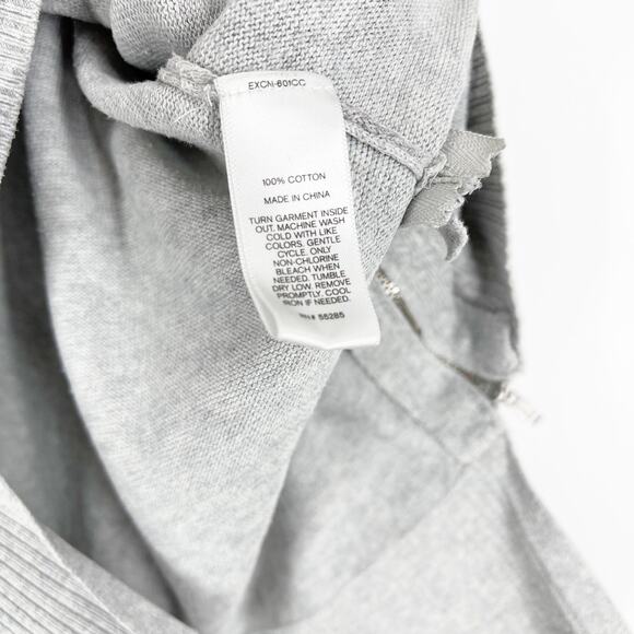 Express Gray Cotton Knit Pullover Animal Print Women's Size Small - Picture 9 of 11